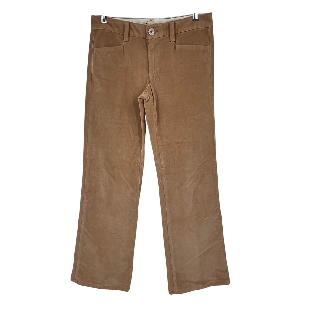 Banana Republic Tan Brown Corduroy Straight Leg‎ Pants Womens 26 Stretch Casual